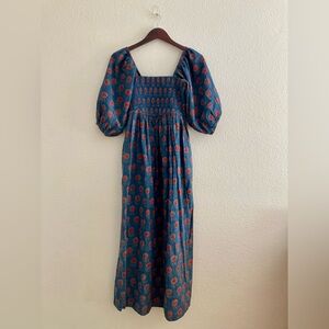 Christy Dawn - Katrina Dress in Indigo Sunflower